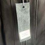 Italian Black Leather Zip Up Jacket Made by CURGÈ size Women’s XL EU 50 NWT W2 Photo 2