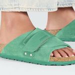 Birkenstock NWOT Women's Sandals Kyoto Nubuck-Suede Leather Size 39 8-8.5 Photo 0