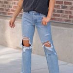 KanCan USA KanCan High Rise Distressed Cropped Straight Leg Jeans Size 3 or 25 Photo 0