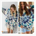 Natural Life Taylor Tie Dye Oversized Cotton Sweater Photo 2