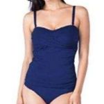 La Blanca Women's Blue Tankini Swimsuit Top Photo 0