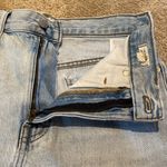 Madewell  The Perfect Jean Short Blue Raw Hem Size 27 Photo 5