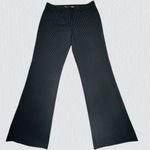 Express Editor Pinstripe Trousers Size 4 Office Siren Medium Rise Straight Leg Gray Photo 5