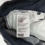 Paige  Gray Hoxton Ultra Skinny Y2K Ankle Slim Denim Punk Rock Jeans Pants 26 Photo 12