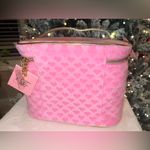 Juicy Couture Pink Velour Heart Makeup Train Case + Jewelry Organizer – NWT Photo 3