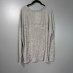 SO  Gray Waffle Knit Grunge Cozycore Oversized Henley Top - Junior Plus Size XXL Photo 5