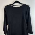 Universal Standard Misa Tie Sweatshirt Dress Crew Neck Black Size XS Photo 7