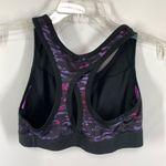 Champion C9 Women's Black Purple Abstract Print Racerback Sports Bra Size Small Photo 3
