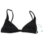 ANDIE NWT  Swim X Demi Moore The Tropez Triangle Bikini Top S Black Gold #3326 Photo 12