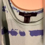 Forever 21 Tie Dye Blue Cropped Tank Top Adjustable Sides Women's Medium Photo 2