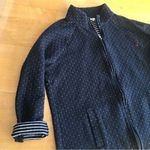 Croft & Barrow HOST PICK! Quilted Zip Jacket, Stripe Lining, Black, White, Size PL Photo 0