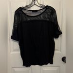Vocal  Women’s Black Mesh Half Sleeve Tee Size XL Photo 1