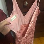 Altar'd State Pink Satin Ruffle Dress -  Photo 2