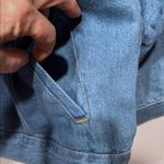 Collections Etc Denim Jacket Floral Embroidered Blue Cotton Long Sleeve Women L Size L Photo 8