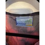 Swim Coverup Flowy Tie Dye Shirt Women’s Free One Size 3/4 Sleeve India Boutique Photo 4