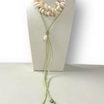 Free People Katie Leather Shell Choker NWT Layered Necklace Beach Bohemian Surf Photo 4