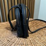 Anthropologie Black Faux Leather Woven Crossbody Bag Adjustable Strap Photo 6