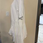 Oh My Gauze White Embroidered Tunic Boho Linen Size 2 Top Dress Casual Photo 4