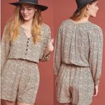 Anthropologie BEACHGOLD by Chelsea Romper • XS/S • Tan/Black Leopard Photo 1