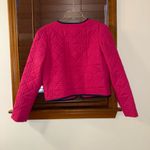 Anthropologie NWT $138 x DOLAN Pink Bow-Front Linen Quilted Lady Jacket S Photo 3