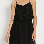 Forever 21  Black Beaded Open Back Mini Dress Photo 0