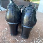 Born Shoes Born retro leather black heeled lace up clogs sz 8 Photo 4