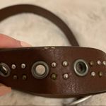 American Eagle ⭐️ AEO Dark Brown Studded Leather Belt NWT Size Small Photo 4