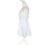 American Eagle  Babydoll Mini Dress Strappy Open Back Womens Size Large White Photo 6