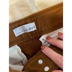 Loft  Modern Skinny Pants Womens Size 6 Brown High Rise Zippers Photo 2