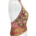 Haute Hippie  NWT Boho Halter Neck Open Back Tie Waist Tank Top Blouse Size XS Photo 4