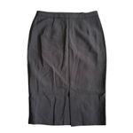 FRNCH  Front Button Midi Bodycon Skirt in Black, Size L Photo 2