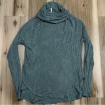 Free People Drippy Cowl Neck Thermal Waffle Knit Tunic Top Women’s Medium Photo 1