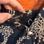 Simplee Apparel Simplee women’s embroidered boho beach tiered slip midi dress blue M Photo 3