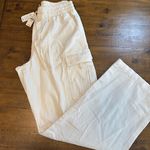Aerie NWT cream neutral Cargo Pants with Elastic Waistband and Relaxed Fit Photo 0