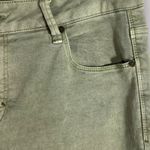Unpublished Anthropologie Green Midrise Denim Straight Leg Jeans Cuffed Hem 28 Photo 5