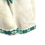 Croft & Barrow  size large‎ New with tags zip up cardigan sweater white green Photo 2