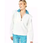 Addison Bay  Poplar Pullover Jacket White‎ Courtside Blue XS NWT $148 Photo 1
