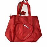 Victoria's Secret Packable Heart Red Zipper Tote Brand New NWT Photo 6