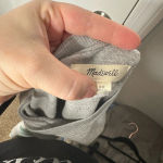 Madewell  X Outdoor Voices Crop Sweatshirt‎ Gray Size XS Photo 3