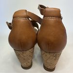 Franco Sarto Women's Wedge Sandals Falco Size 8.5 Cork Platfrom Gladiator Cognac Photo 3