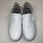 Nurse Mates Align Farrah Ruffle Leather Slip On Sneaker Shoes White Size 8.5 Photo 6