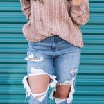 Zenana Purple Chenille Sweater  Photo 1