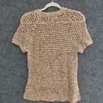 CAbi Cabo Sz M 100% Cotton Pullover Sweater Top Sorbet Colors Short Sleeve Photo 5