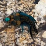 Vibrant Feather Hair Accessory Blue Photo 0