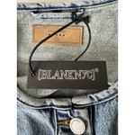 BLANKNYC Women's XS Denim Jacket Collarless Button Front Blue Jean Photo 8
