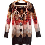 Anthropologie SLEEPING ON SNOW Loops & Angles Knit Cozycore Cardigan Size S Photo 0