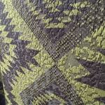 Attitudes by Renee Green Black Southwestern Blanket Print Stretchy 3/4 Sleeve Tu Size M Photo 4