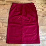 Ann Taylor Vintage Blue Label Wool Lined Red Cherry Pencil Skirt Women’s Size 8 Photo 9