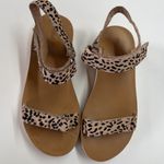 Madewell Shoes Womens Size 5.5 MAGGIE Spotted Print Calf Hair Sandals Platform Photo 3