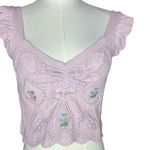 ZARA  Lavender Crochet Crop Top
M Photo 1